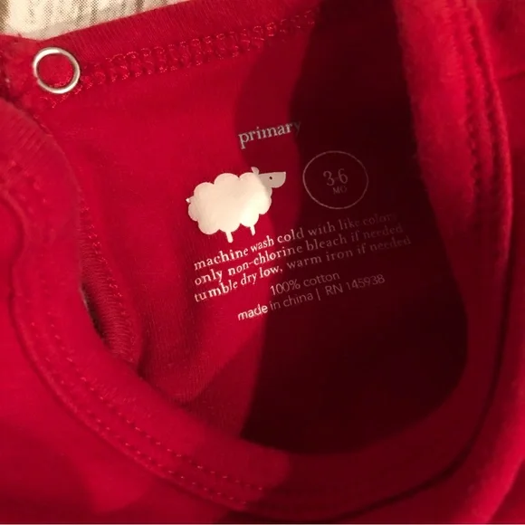 Primary red bubble dress - Picture 4 of 5